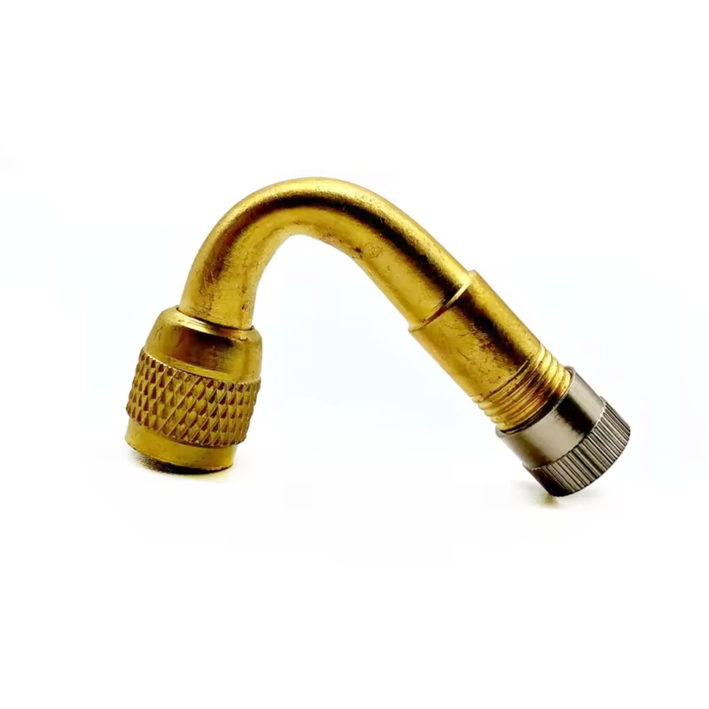 45 Degree Brass Tire Valve Inflator Extension 